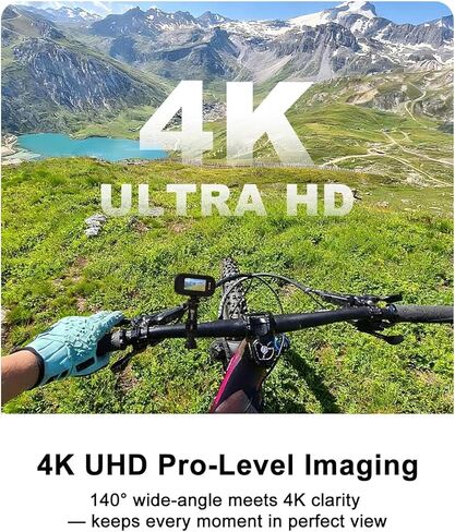 Body Camera, 4K HD Action Camera 64GB, IP65 Waterproof Sports POV Camera, Action Cam for Motorcycle Cycling, Mini Body Cam with Long Battery Life, Chest Mounted for Vlogging, Travel & Work in Kuwait