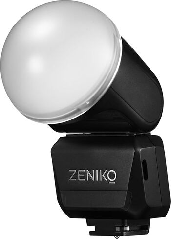 ZENIKO RF12M Mini On-Camera Flash - GN12 Manual Flash with Rotatable Head, Universal Single-Contact Mount, Built-in Diffuser, Compact Flash for DSLR & Mirrorless Cameras (Entry-Level Photography) in Kuwait