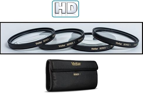 4Pcs +1/+2/+4/+10 Close Up Macro Lens Kit for Nikon D5300 D3300 D5500 (52mm Compatible) in Kuwait