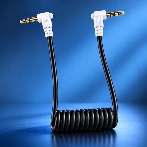 3.5mm TRS to TRRS A/V Cable Compatible with Sony Handycam MiniDV Camcorder and ImmersionRC Powerplay – Plug and Play, No Cable Spacer Needed in Kuwait