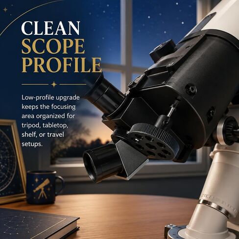 SplashNColor Fine Focus Knob Compatible with Meade ETX125 Telescope – Easier Precision Adjustment | Larger Grip Aid | Smooth Manual Control for Rear Focuser Refresh in Kuwait