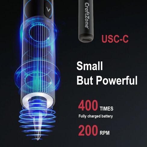 Ultra Mini Electric Precision Power Screwdriver Set Kit | Max 0.5N.m | with 20 S2 Steel Bits | 5/32'' Hex with LED Light | Magnetic Storage | Repair Tool for Electronics|Camera|Laptop (Grey) in Kuwait