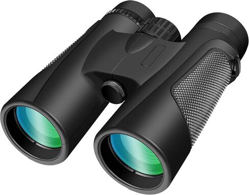 High Power 15X50 Binoculars for Adults Waterproof 50mm Big Eyepiece Fogproof Binoculars with BAK4 Prism FMC Lens for Outdoor Stargazing Hunting Traveling Wildlife Bird Watching (Black) in Kuwait