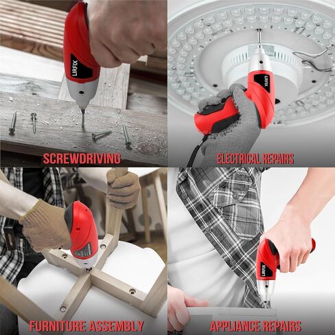 20-Piece Red 3.6V Electric & DIY Manual Tool Set - Compact Storage Box, Claw Hammer, Pliers, Screwdriver Bits, Household Hardware Tools in Kuwait