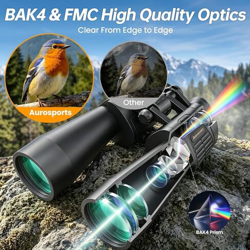 Aurosports 20x70 Binoculars for Adults High Powered Cruise Ship Binocular in Kuwait