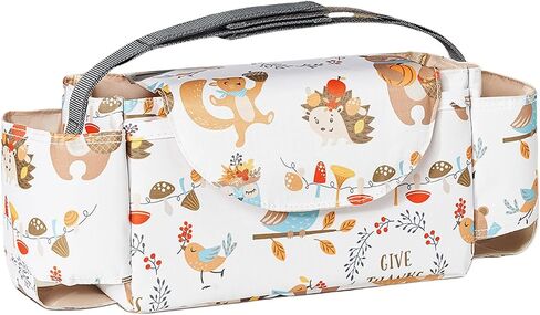 Hand Pram Attachable Organizes with Ample Space Multifunctional Diaper Bag Item Storage Bag for Diapers & Toy Multifunction Pram Organizes with Adjustable Straps & Multiple Pockets Polyester in Kuwait