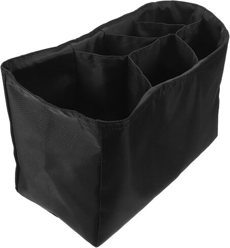 UPKOCH Portable Diaper Bag Insert Organizer with Insulated Bottle Pocket and Waterproof Bottom Compartment, Large Capacity Nylon Multi Pocket Organizer for Moms and Women, for Nursery in Kuwait