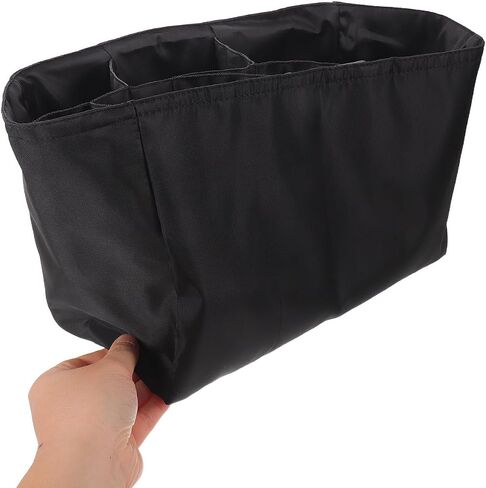 UPKOCH Portable Diaper Bag Insert Organizer with Insulated Bottle Pocket and Waterproof Bottom Compartment, Large Capacity Nylon Multi Pocket Organizer for Moms and Women, for Nursery in Kuwait
