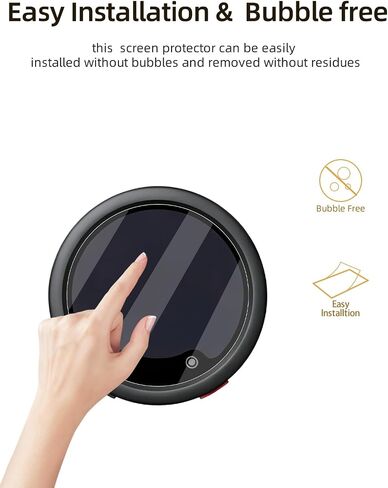 Screen Protector Compatible with for Insta 360 Mic Pro, 1 Pack Tempered Glass for Transmitter + 2 Pack Tempered Glass for Receiver, HD Clear Protective Film, Scratch Resistant, Bubble Free in Kuwait