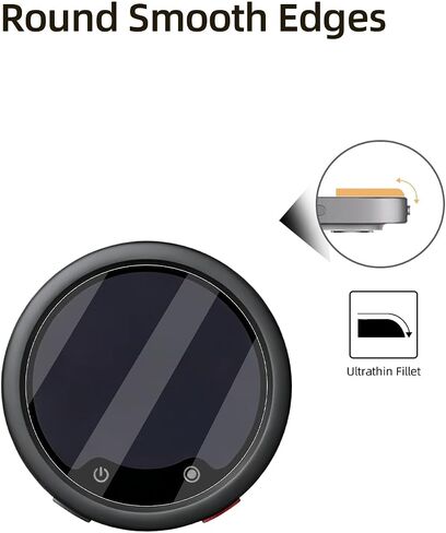 Screen Protector Compatible with for Insta 360 Mic Pro, 1 Pack Tempered Glass for Transmitter + 2 Pack Tempered Glass for Receiver, HD Clear Protective Film, Scratch Resistant, Bubble Free in Kuwait
