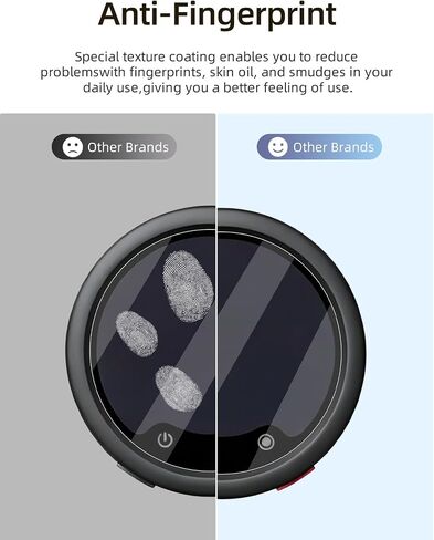 Screen Protector Compatible with for Insta 360 Mic Pro, 1 Pack Tempered Glass for Transmitter + 2 Pack Tempered Glass for Receiver, HD Clear Protective Film, Scratch Resistant, Bubble Free in Kuwait