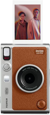 Fujifilm Instax Mini EVO Instant Camera - Brown in Kuwait