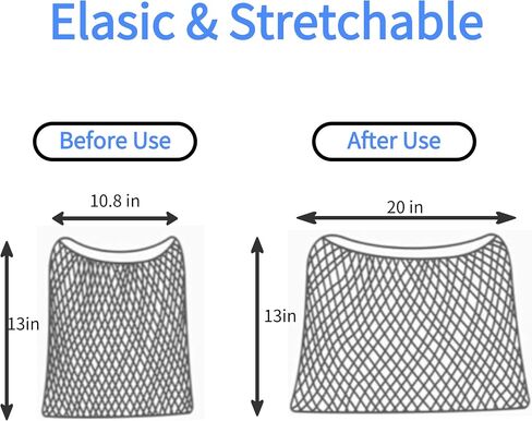 Universal Stroller Organizer, Polyester Net Mesh Bag Fits for Nuna, Britax, Doona Strollers, Hanging Storage Bag with Adjustable Velcro, Non-Slip Stroller Mesh Net for Accessories (Black) in Kuwait