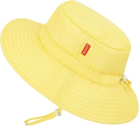 Toddler Baby Sun Hat, Adjustable Summer Bucket Hat Kids Quick Dry Water Resistant -UPF50+ Protection for Beach Pool Outdoor in Kuwait