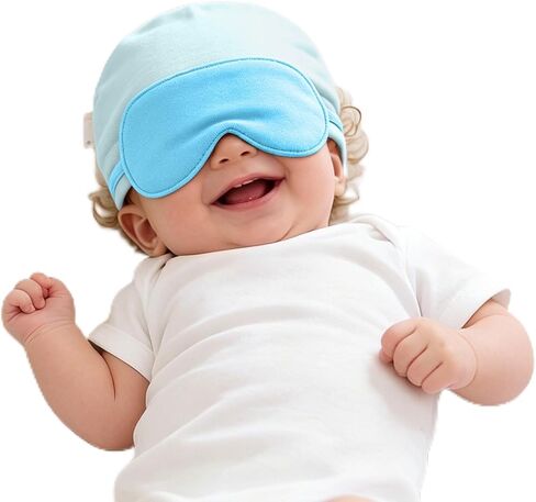 Baby Hat with Sleep Mask 2 in 1,Baby Boy Girl Sleeping Eye Mask & Soft Eye Shade,Baby Beanie Hats,Newborn Baby Hat in Kuwait