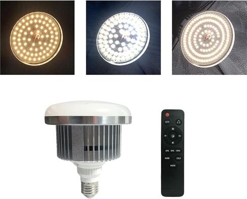 2 Pack 85W LED Softbox Light 2700-6500K Photography Light Bulb | LED Bulbs Dimmable Warm White/White/Cold White by Remote Control , E27 Base Lights Bulb for Photo Video Studio Lighting Kit in Kuwait