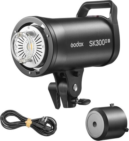 Godox SK400IIIV 400Ws 2.4G Wireless Strobe Studio Flash GN65 5700K with 10W LED Modeling Lamp Bowens Mount Monolight Strobe Light for Studio, Portrait, Commerce Photography, etc in Kuwait
