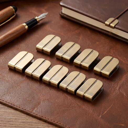 10Pcs Book Corner Protectors Metal Edge Protector Corners Antique Bronze Clip Hardware for Scrapbooking Decorative Books Journals Albums Notebooks in Kuwait