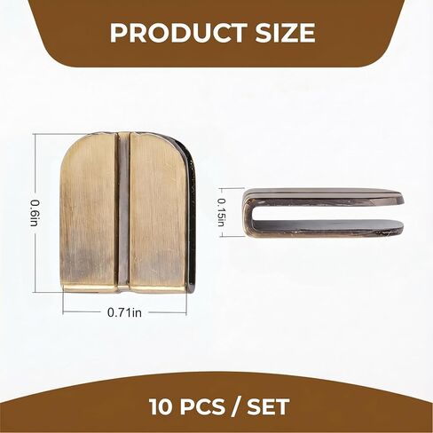 10Pcs Book Corner Protectors Metal Edge Protector Corners Antique Bronze Clip Hardware for Scrapbooking Decorative Books Journals Albums Notebooks in Kuwait