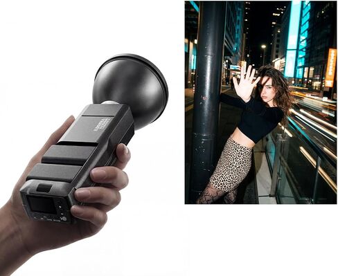 YONGNUO YN200 II GN60 Wireless Portable Flash Speedlite, 200W TTL M Multi HSS 1/8000s, 2.4G Pocket Flash Strobe Monolight + Bare Bulb + Flash Reflector in Kuwait