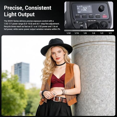 Godox SK300III-V 300Ws Bowens Mount Studio Flash Strobe | 2.4G Wireless, GN58, 5700±200K Modeling Lamp, 0.1-1.5s Recycle Time, For Product Wedding Portrait in Kuwait