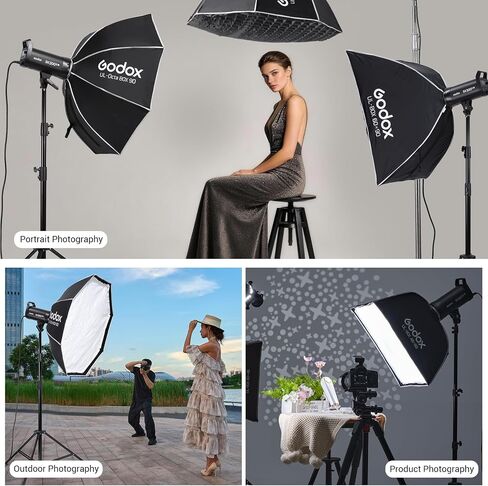 Godox SK300III-V 300Ws Bowens Mount Studio Flash Strobe | 2.4G Wireless, GN58, 5700±200K Modeling Lamp, 0.1-1.5s Recycle Time, For Product Wedding Portrait in Kuwait