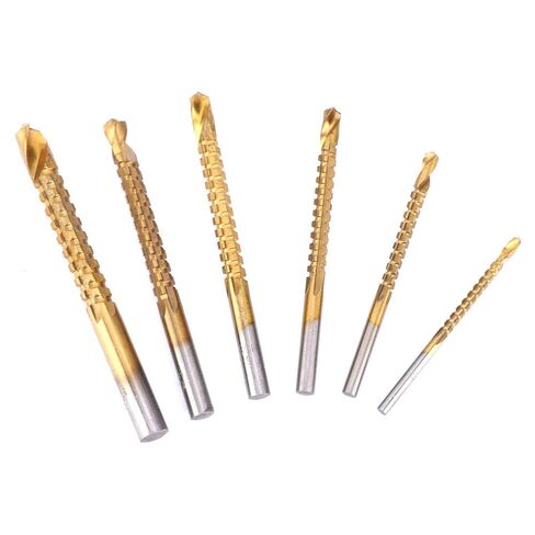 JTLB Saw Bits, 6Pcs High Speed Steel Woodworking Drill Bits 3mm 4mm 5mm 6mm 6.5mm 8mm, with Power Tool Accessories, for Thin Metal and Wood Panels in Kuwait