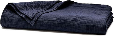 BOLL & BRANCH Dream Bed Blanket, Twin/Twin XL, Sky | Luxury 100% Organic Cotton - Soft, Lightweight and Breathable - Cloud-Like Touch in Saudi Arabia