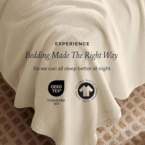 BOLL & BRANCH Dream Bed Blanket, Twin/Twin XL, Sky | Luxury 100% Organic Cotton - Soft, Lightweight and Breathable - Cloud-Like Touch in Saudi Arabia