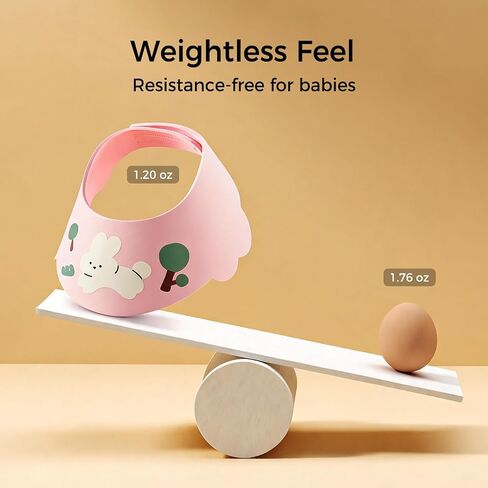 Baby Shower Cap Cover - Adjustable Baby Bath Visor with Ear Protection Visor for Kids & Toddlers, Shampoo Waterproof Baby Hair Washing Shield, Soft baby Bath Hat Suitable for Children (Bunny) in Kuwait