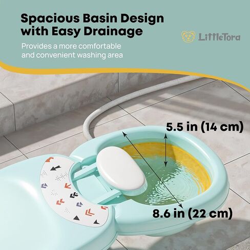 Hair Washing Station for Kids Children's Shower Seat - Toddler Portable Hairwashing Station for Home - Baby Hair Wash Bath Seat Adjustable Shampoo Chair for 0 to 16 Years Old in Kuwait