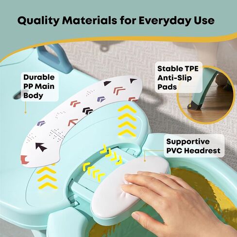 Hair Washing Station for Kids Children's Shower Seat - Toddler Portable Hairwashing Station for Home - Baby Hair Wash Bath Seat Adjustable Shampoo Chair for 0 to 16 Years Old in Kuwait