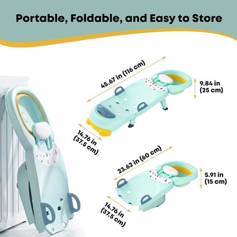 Hair Washing Station for Kids Children's Shower Seat - Toddler Portable Hairwashing Station for Home - Baby Hair Wash Bath Seat Adjustable Shampoo Chair for 0 to 16 Years Old in Kuwait