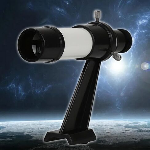Portable 5X Astronomical Telescope Finder Scope with Inline Base Stand, 5x24 Portable Crosshair Telescope Finderscope for Initial Positioning in Kuwait