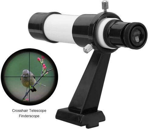 Portable 5X Astronomical Telescope Finder Scope with Inline Base Stand, 5x24 Portable Crosshair Telescope Finderscope for Initial Positioning in Kuwait