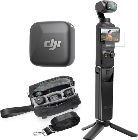 DJI Osmo Pocket 3 Outdoor Creator Bundle,Battery Handle, Carrying Case, Tripod, Screen Protector in Kuwait