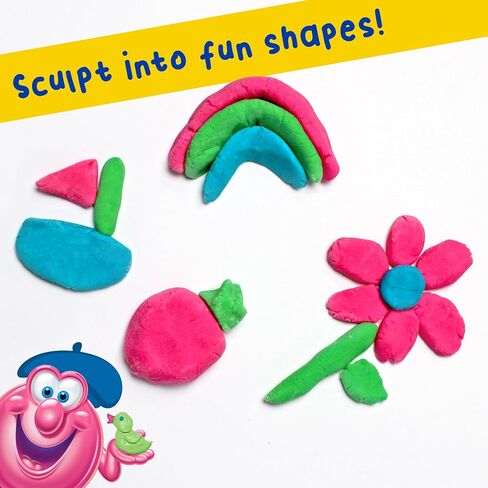Mr. Bubble Soapy Bath Dough, Three Assorted Colors and Scents, Pack of 6 in Kuwait