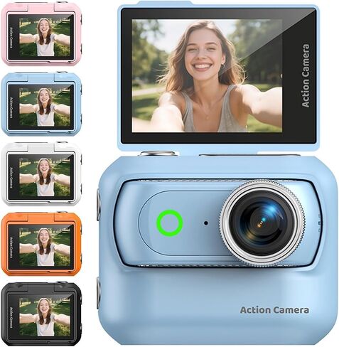 4K Ultra HD Anti-Shake Magnetic Separable Mini Panoramic Vlog Camera for Outdoor Travel in Kuwait