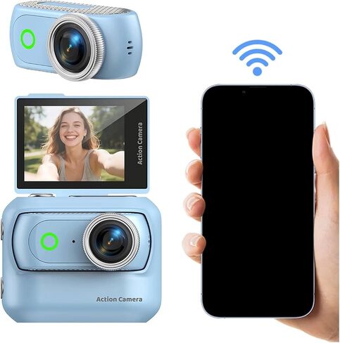4K Ultra HD Anti-Shake Magnetic Separable Mini Panoramic Vlog Camera for Outdoor Travel in Kuwait