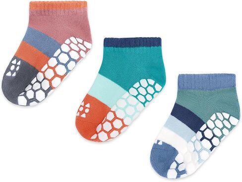 Baby Girl Non-Slip Socks Toddler Boy Cotton Ankle Socks Cute Infant Grip Sock Breathable 0-5 Years in Kuwait