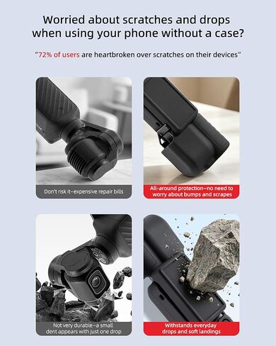 CAPART Silicone Protective Case for DJI Osmo Pocket 4 Accessories | Gimbal and Screen Cap with Hollowed Out Body Sleeve, Better Heat Dissipation, Easy Install and Remove in Kuwait