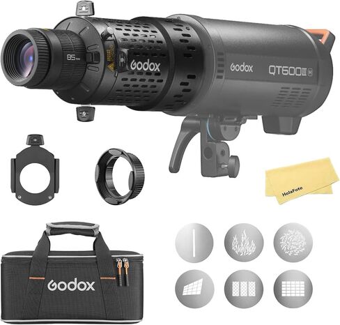 Godox BFP Flash Projection Attachment for Bowens Mount Flash Speedlite,360°Rotatable Design,EF Lens Mount,Speedlight Attachment for Godox AD600 Pro II/AD600 Pro/AD400Pro/SK400/SK400II/MS300/MS300V Etc in Kuwait