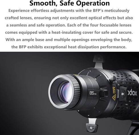 Godox BFP Flash Projection Attachment for Bowens Mount Flash Speedlite,360°Rotatable Design,EF Lens Mount,Speedlight Attachment for Godox AD600 Pro II/AD600 Pro/AD400Pro/SK400/SK400II/MS300/MS300V Etc in Kuwait