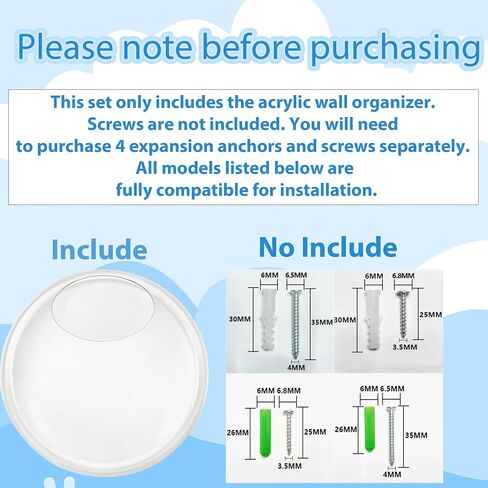 2 Pack Acrylic Wall Organizer Toy Storage, Clear Round Toy Dispenser with Back Panel for Playroom & Classroom, Space-Saving Transparent Toy Holder for Building Blocks, Toy Cars & Small Items in Kuwait
