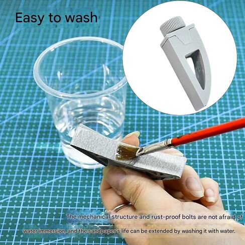 ordinarYone Model Curved Grinding Tool Handhold Flat Curved Sander Sanding Polishing Tool Adjustable Sandpaper Tension in Kuwait