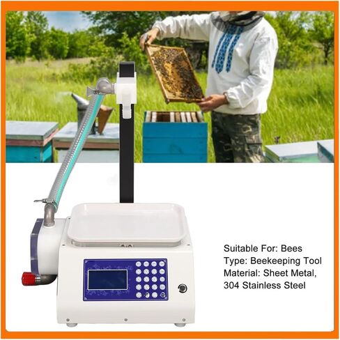 Auto Digital Bottle Filler, Low Noise Shell Sheet Metal Honey Filling Machine, Antidrip Adjustable Lifting Rod in Kuwait