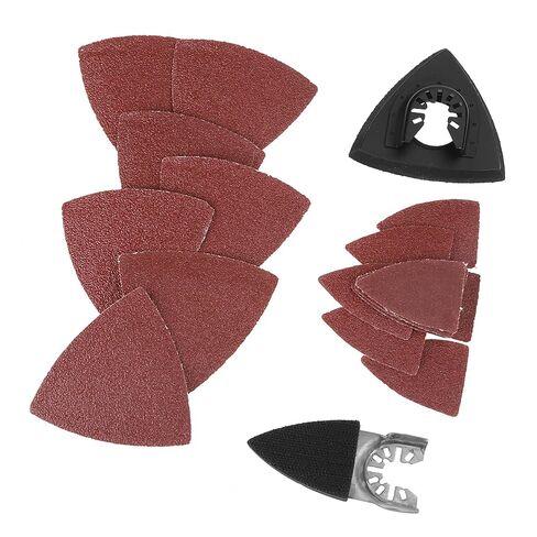 Oscillating Sanding Kit Carbon Steel Oscillating Saw Sanding Kit 82PCS with 80mm Sand Pad Holder and Finger Pad for Wood Plastic Metal Surface Prep and Detail Work in Kuwait
