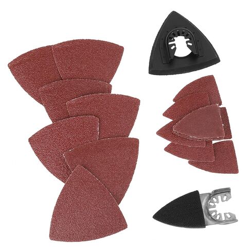 Oscillating Sanding Kit Carbon Steel Oscillating Saw Sanding Kit 82PCS with 80mm Sand Pad Holder and Finger Pad for Wood Plastic Metal Surface Prep and Detail Work in Kuwait