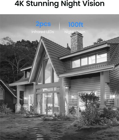 ZOSI 16CH (32CH Expandable) 4K PoE Security Camera System, 6x C220 4K 8MP PoE Camera and 6x C290 4K 8MP IP Pan/Tilt Security Camera outdoor, Night Vision, AI Detection, 4TB HDD for 24/7 RecordZOSI 16C in Kuwait