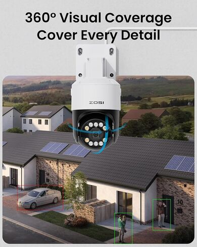 ZOSI 4K 8MP 16CH PoE Security Camera System with AI Human Face Vehicle Detect, 4K 16 Port 32CH H.265+ PoE NVR with 4TB, 8 X 8MP 4K Bullet Dome IP Cameras, 2-Way Audio, 5X Digital Zoom in Kuwait